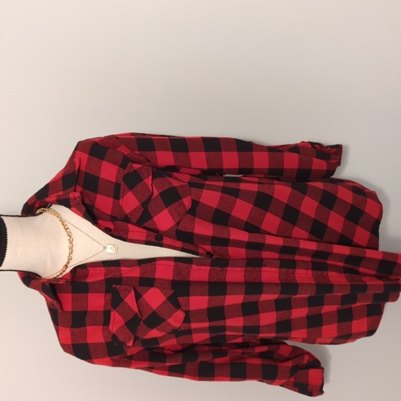 Red Plaid Flannel - Picture 4 of 7